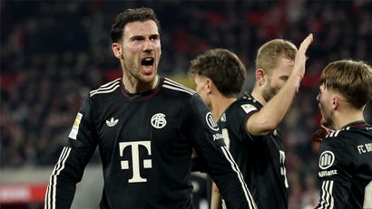 Fearless Goretzka celebrates after scoring (©Lars Baron/Getty Images)