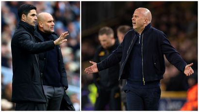 Arteta, Guardiola & Slot - two sides with different opinions (©Gallo Images)