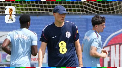 Thomas Tuchel during training (©Gallo Images)