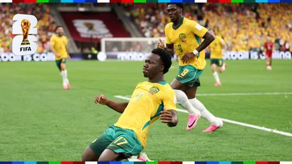 Irankunda celebrates after scoring the opener (©Getty images)