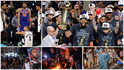 Some ecstatic celebrations on and off the court after the final game (©Getty images)