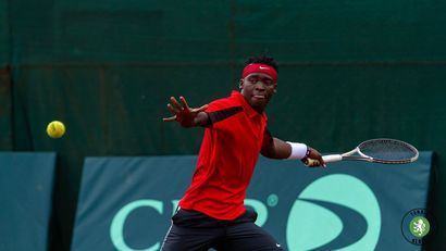 Ismael Changawa in action ©Tennis Kenya
