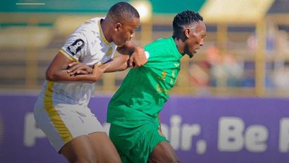 Duke Abuya in action on Sunday ©Young Africans/X