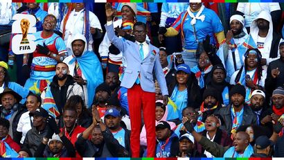 Lumumba Vea in the stands during the 2025 AFCON (©Reuters/Siphiwe Sibeko/File Photo/Gallo Images)