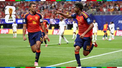 Rodri and Yamal celebrating the goal (©Getty Images)