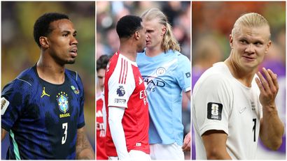 Gabriel and Haaland will face off tonight, only this time at World Cup (©Getty images)