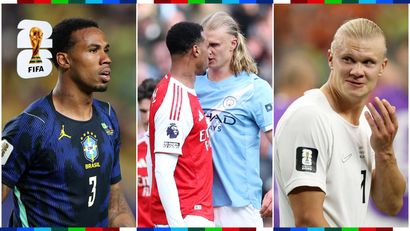 Gabriel and Haaland will face off tonight, only this time at World Cup (©Getty images)