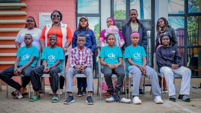 Boston Festival 26 delegates together with their parents at CFK Africa Office. Image by CFK