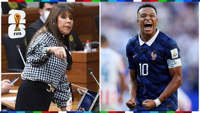 Celeste Amarilla & Kylian Mbappe (©AFP/Getty Images)