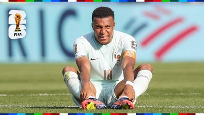 Mbappe couldn't see out the game last night after picking up an injury (©Lars Baron/Getty Images