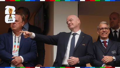 FIFA President Gianni Infantino at the ongoing World Cup (©Alex Grimm/Getty Images)