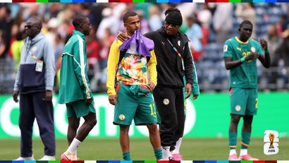 Disappointed Senegalese after the defeat against Belgium (©Getty Images)
