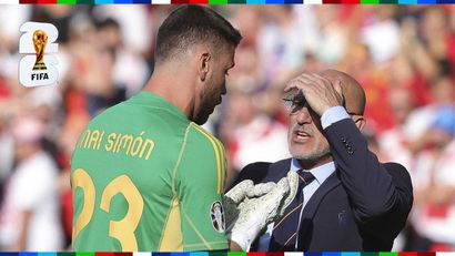 Unai Simon & Luis de la Fuente (©AFP)
