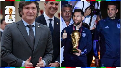 Javier Milei will be rooting for Messi and Scaloni (©Getty images/Gallo images)