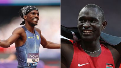 Brandon Miller/David Rudisha ©Getty Images