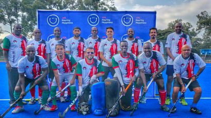 Kenya men's masters team ©Alvin Wesonga