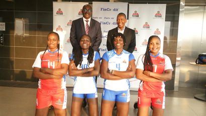 Postbank women's volleyball team © courtesy