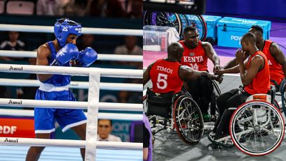 Amina Martha/Kenya men's wheelchair team ©Team Kenya