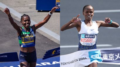 Lokdei/Kosgei ©AFP