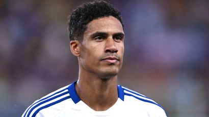 Raphael Varane while playing for Como in 2024 (©Image Photo Agency/Getty Images)