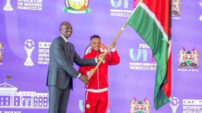 President Ruto and Mwanahalima Adam © Courtesy 