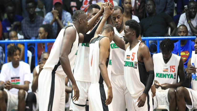Kenya Morans players in action during the Zone Five Afrobasket pre-qualifiers held in Nairobi © Mozzart Sport