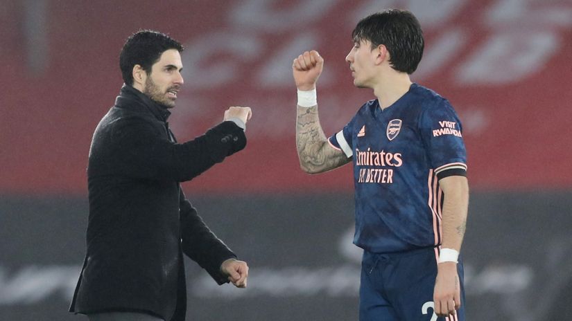 Arteta & Bellerin (©Reuters)