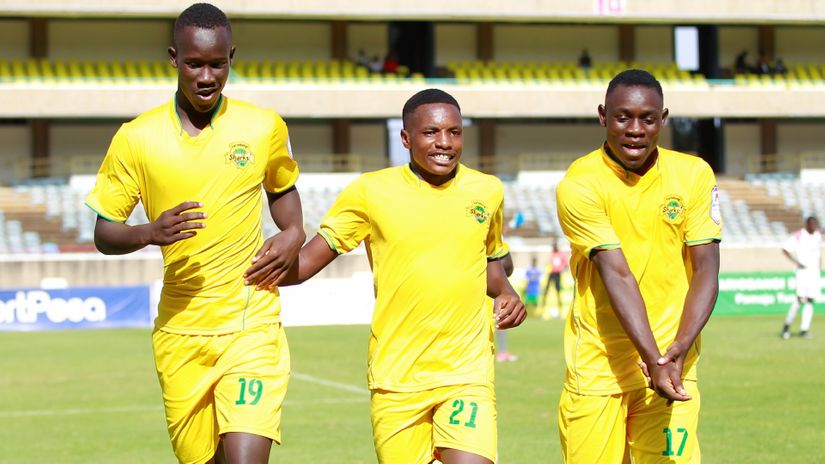 Sydney Lokale (L) , James Mazembe and Shaphan Oyugi © Mozzart Sport