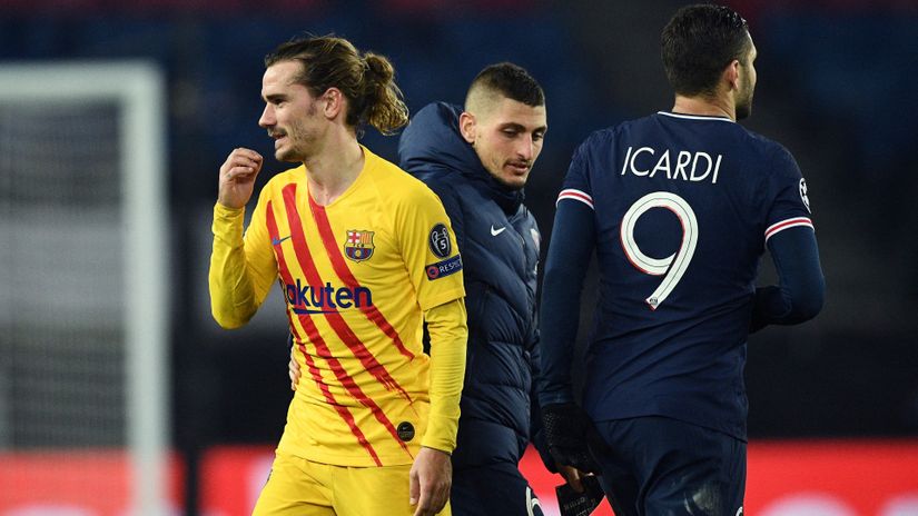 Antoine Griezmann against PSG (©AFP)