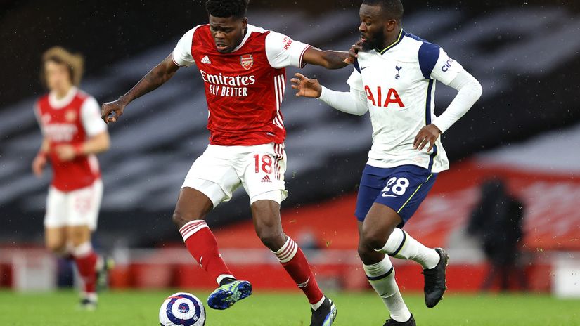 Thomas Partey against Tottenham (©Julian Finney/Getty Images)