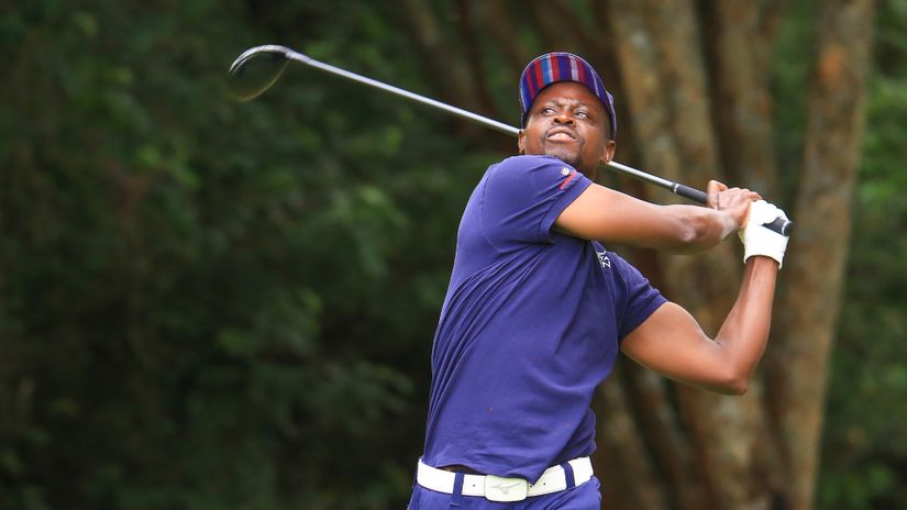 David Wakhu follows his shot at the Savannah Classic
