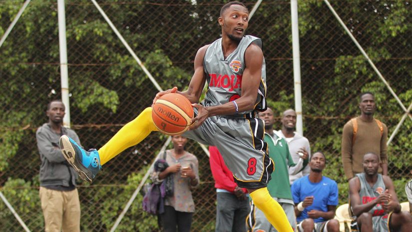 Umoja's Jason Sakwa in action at a past match 