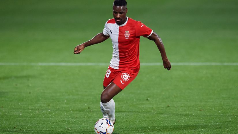 Mamadou Sylla in action for Girona (©Alex Caparros/Getty Images)
