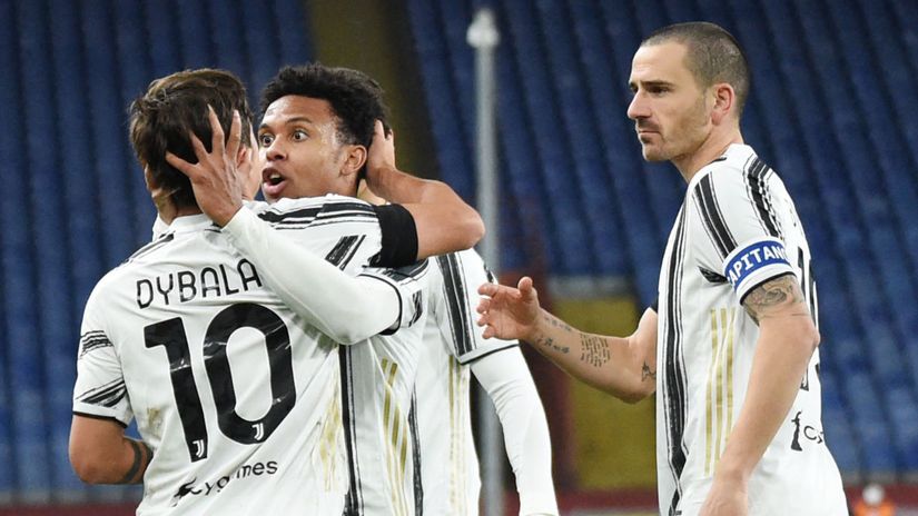 Dybala, McKennie and Bonucci (©AFP)