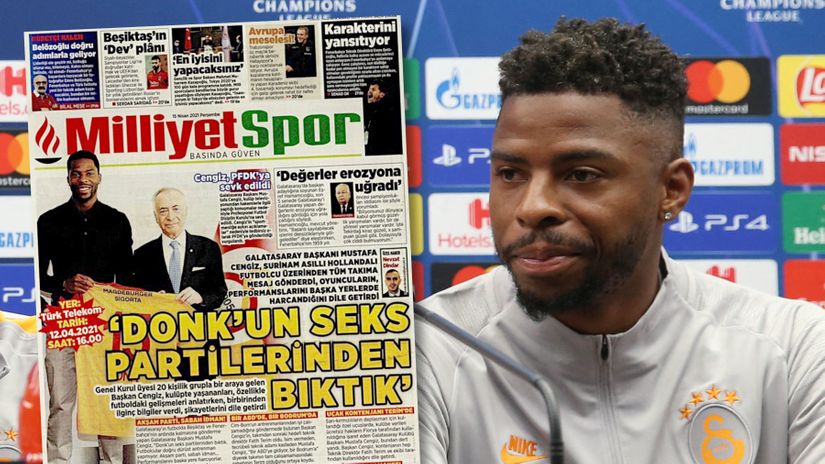 Oooops... Ryan Donk is in trouble (©AFP)