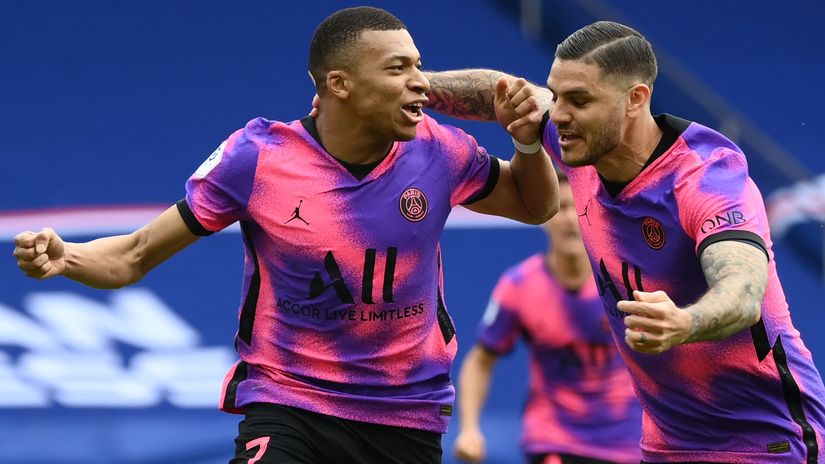 PSG saviours: Kylian Mbappe and Mauro Icardi (©AFP)