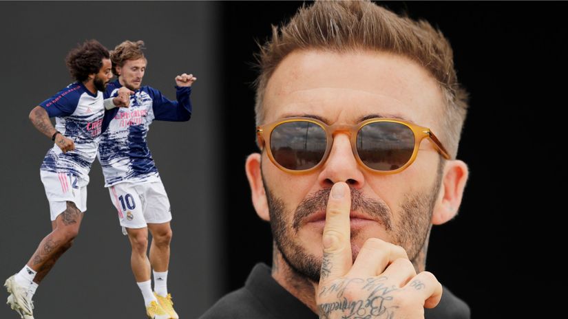 Marcelo and Modric support Beckham's point of view (©Michael Reaves/Getty Images - David S. Bustamante/Soccrates/Getty Images)