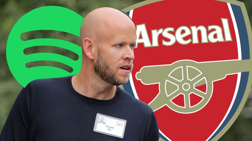 Daniel Ek is a Gooner! (©Gallo Images)