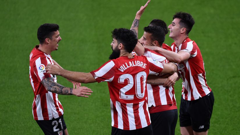 Bilbao's players celebrate (©Juan Manuel Serrano Arce/Getty Images)