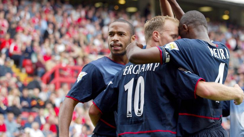 Henry, Bergkamp and Vieira (© Action Images / Andrew Couldridge)