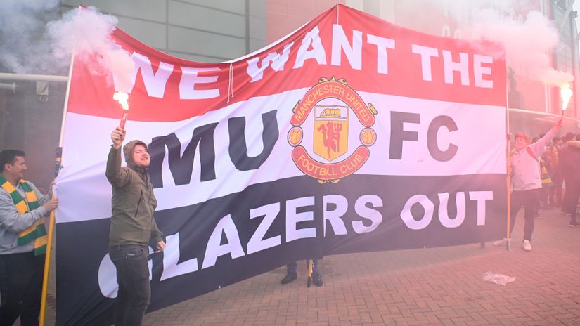 United's fans today (© Getty Images)