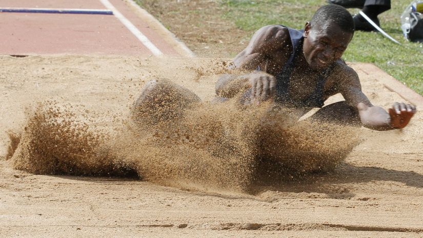 Isaac Kirwa in action 