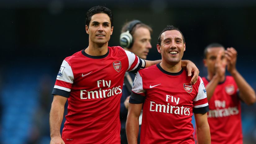 Arteta & Cazorla (©Alex Livesey/Gallo Images)