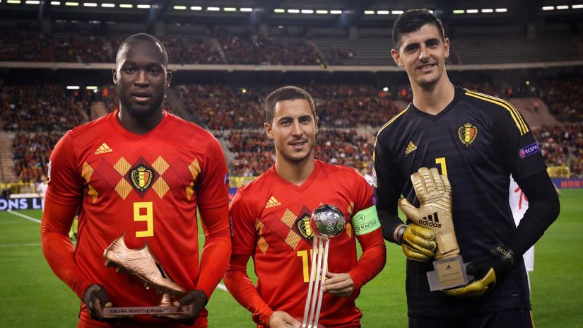 Lukau, Hazard & Courtois (©AFP)