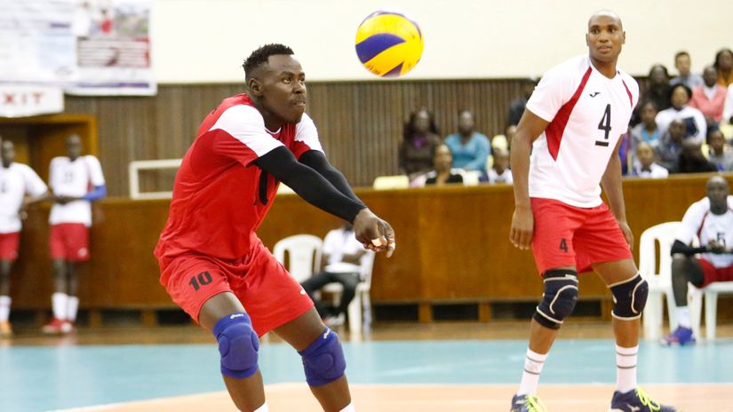 Sam Juma in action for the national team 