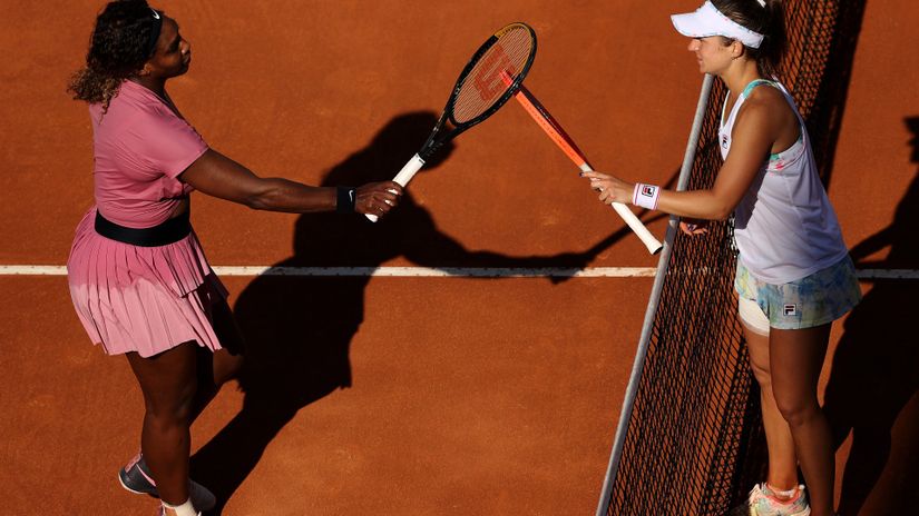 Williams and Podoroska in Rome (©Clive Brunskill/Getty Images)