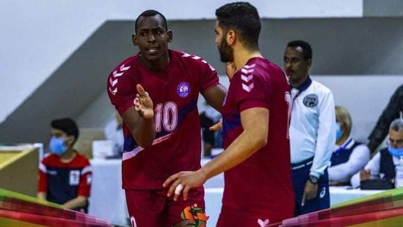 Abiud chirchir (10) in a past match with Kelibia of Tunisisa © Courtesy 