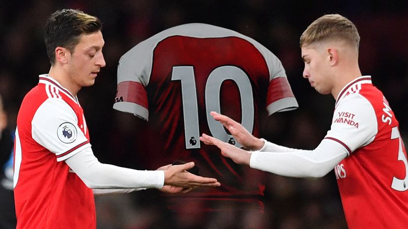 Ozil's number 10 goes to Smith Rowe (©AFP)