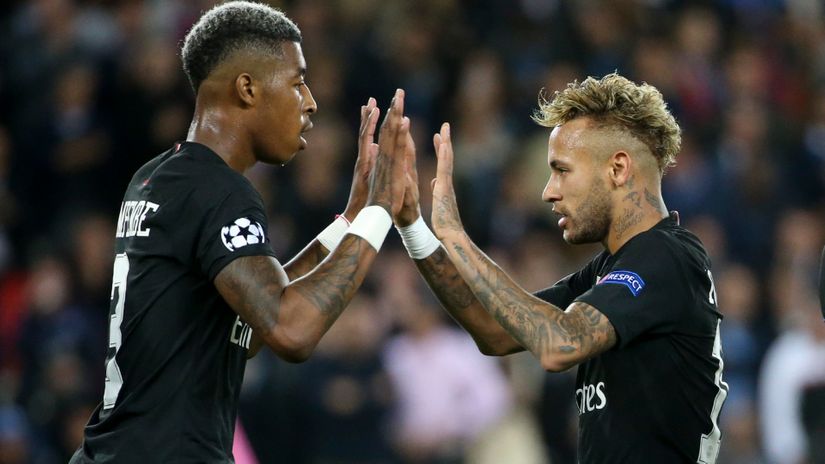 Kimpembe and Neymar (©Jean Catuffe/Getty Images)