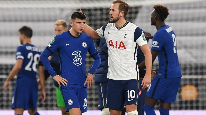 Harry Kane and Mason Mount (©Gallo images)